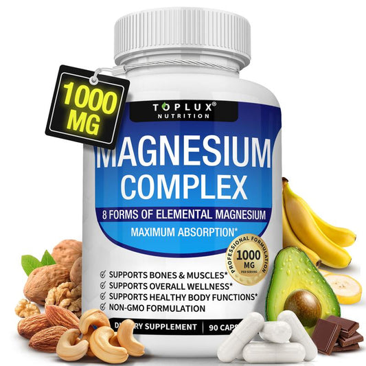 Suplemento de magnesio esencial Toplux Magnesium Complex 8 (1000 mg)