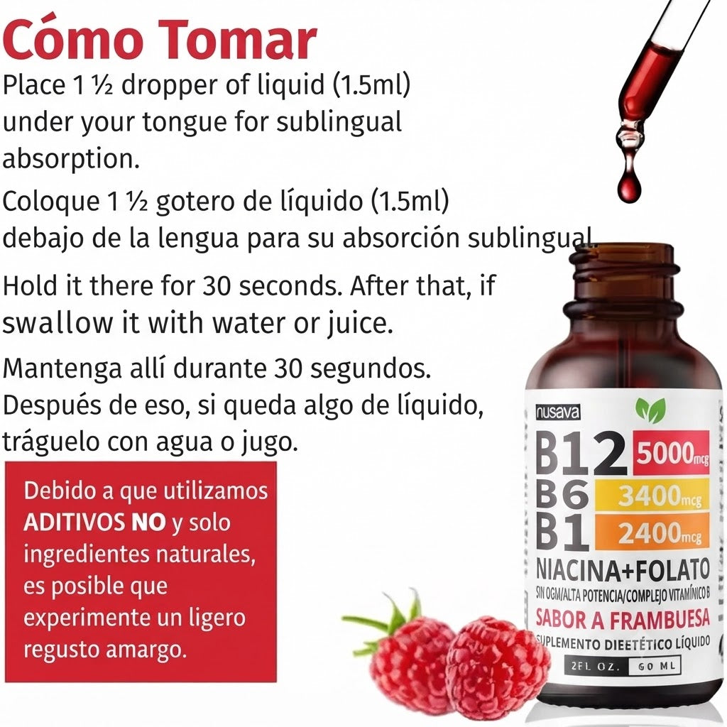 Complejo B Líquido con Vitaminas B12 y B6