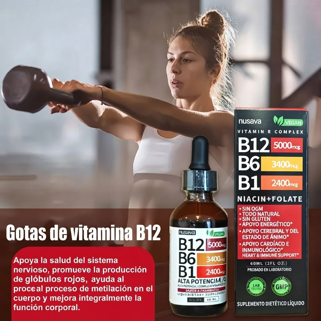 Complejo B Líquido con Vitaminas B12 y B6